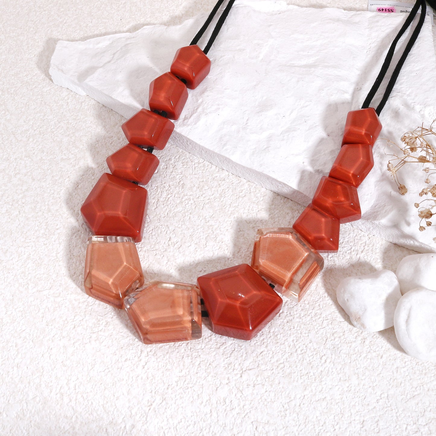 MYSTIQUE Estate Style Glass Necklace