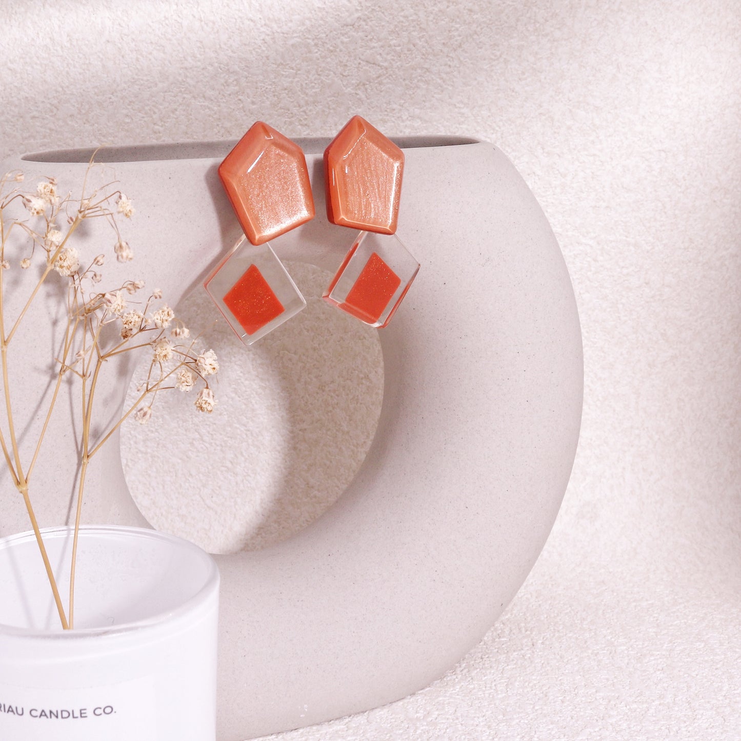 MYSTIQUE Geometric Crystal Drop Earrings