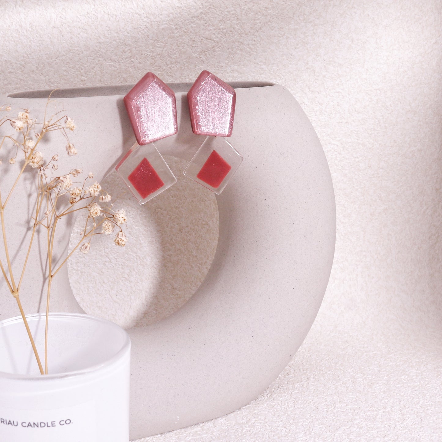 MYSTIQUE Geometric Crystal Drop Earrings
