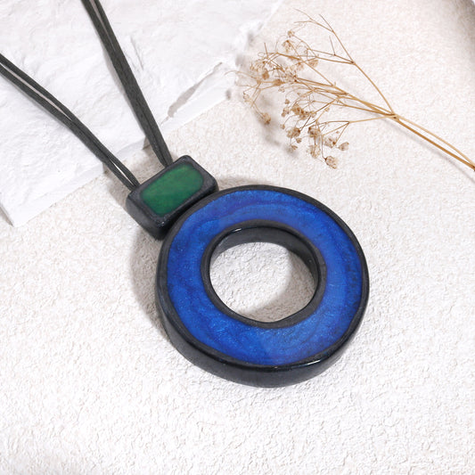 FARA Colored Donut Pendant Large