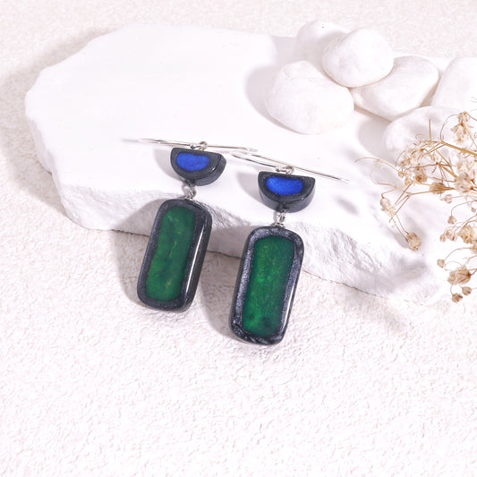 FARA Handpainted Modern Elegance Earrings