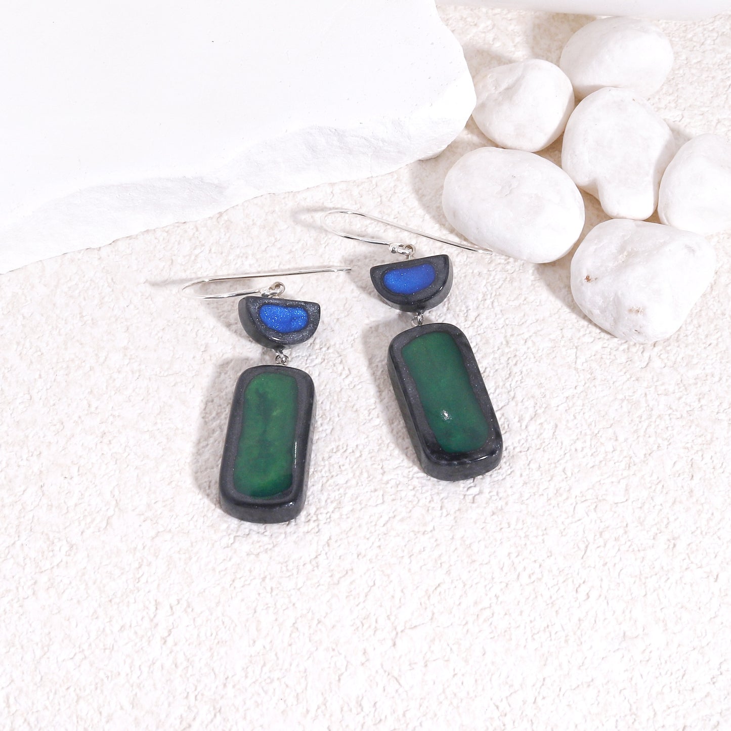 FARA Handpainted Modern Elegance Earrings