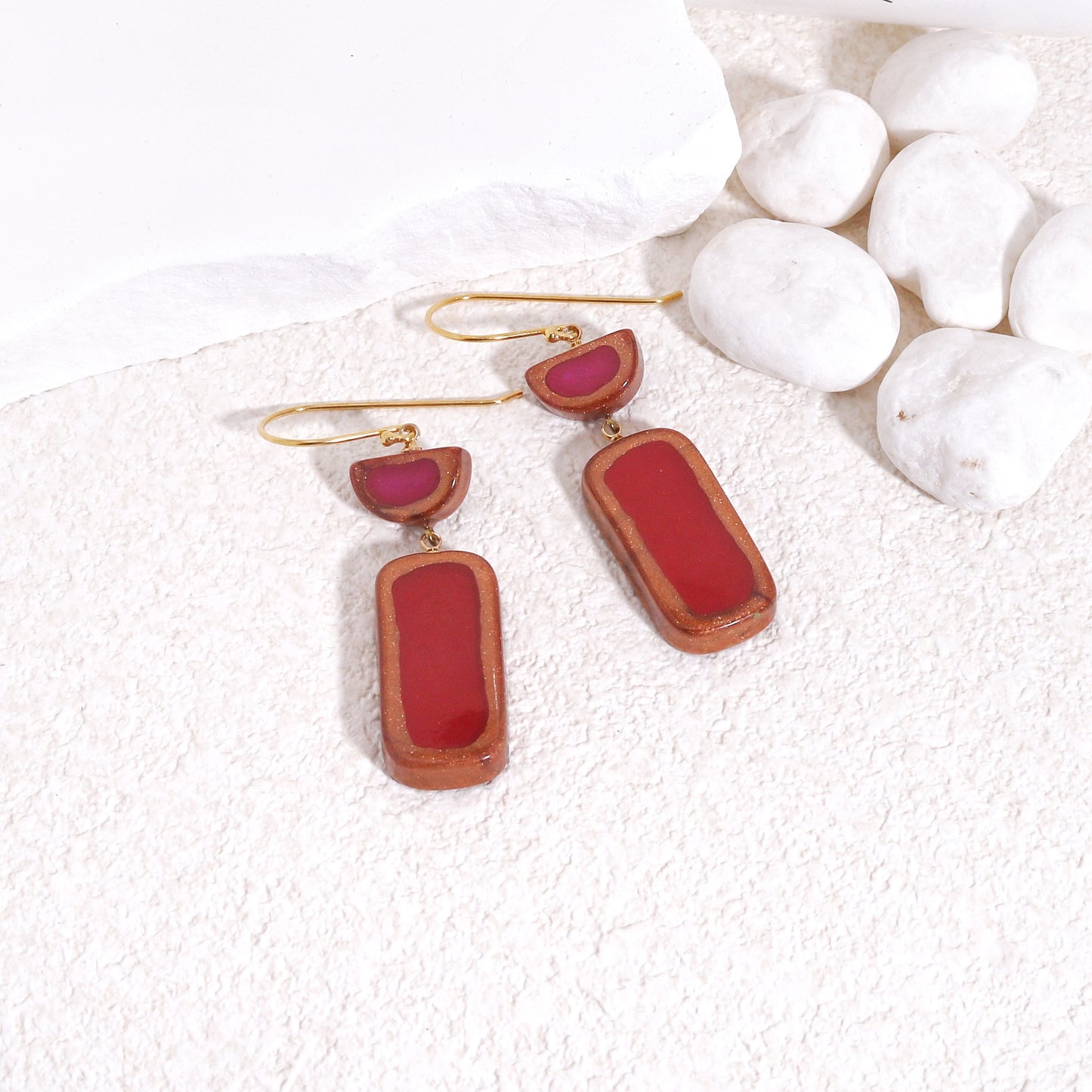 FARA Handpainted Modern Elegance Earrings