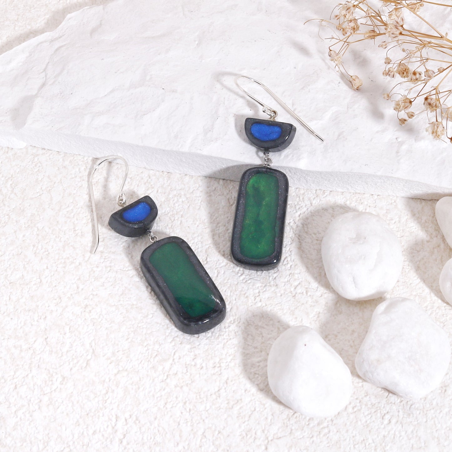FARA Handpainted Modern Elegance Earrings
