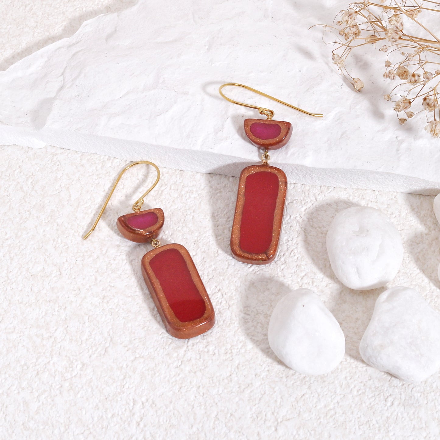 FARA Handpainted Modern Elegance Earrings