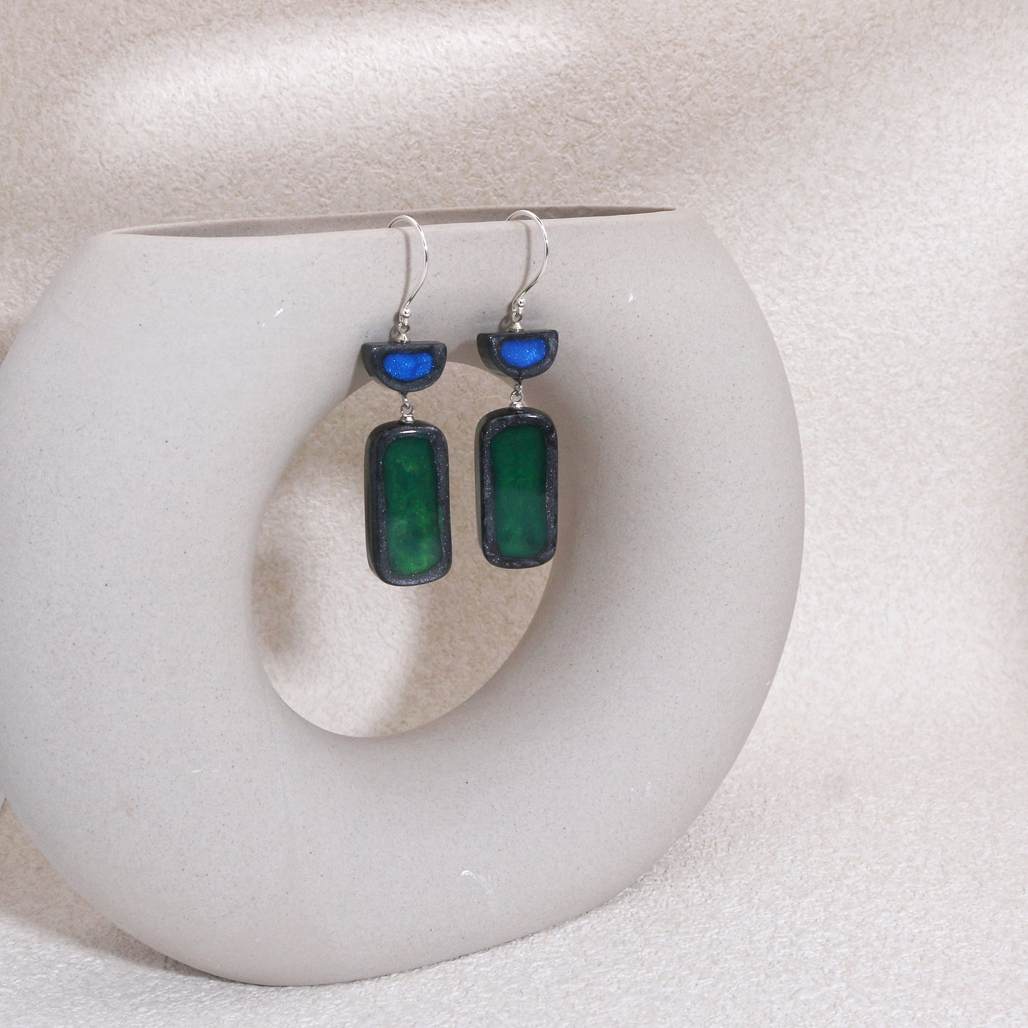 FARA Handpainted Modern Elegance Earrings