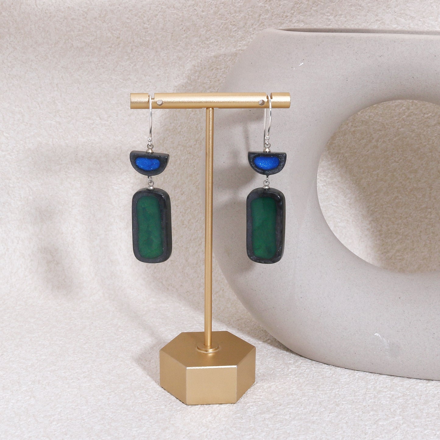 FARA Handpainted Modern Elegance Earrings