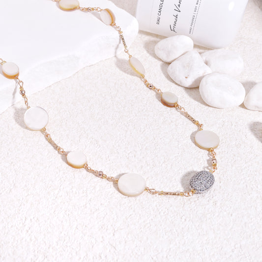 Handmade Mother of Pearl Elegant Classique Necklace