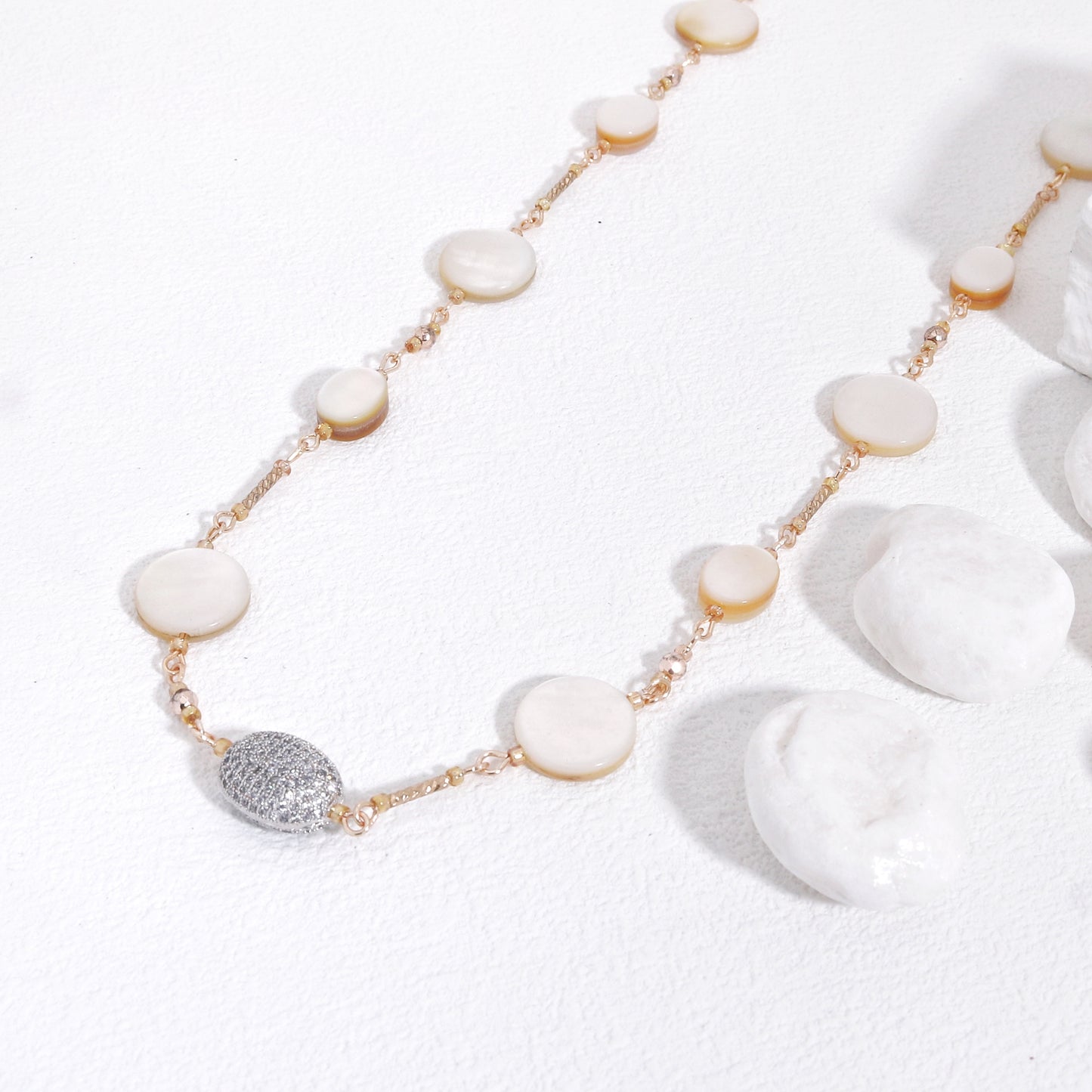 Handmade Mother of Pearl Elegant Classique Necklace