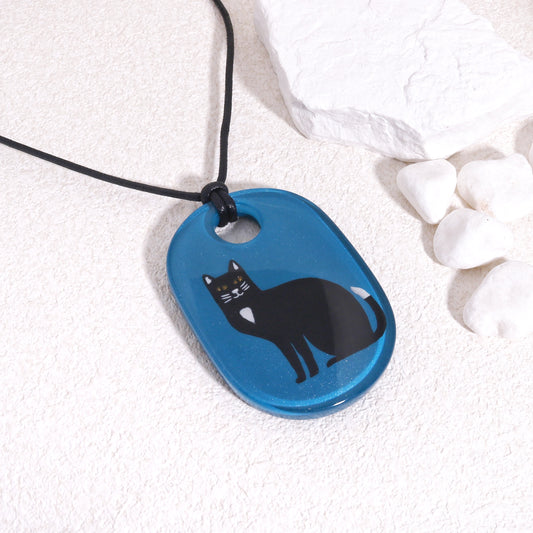 MICKEY Handpainted Cat Lover Pendant