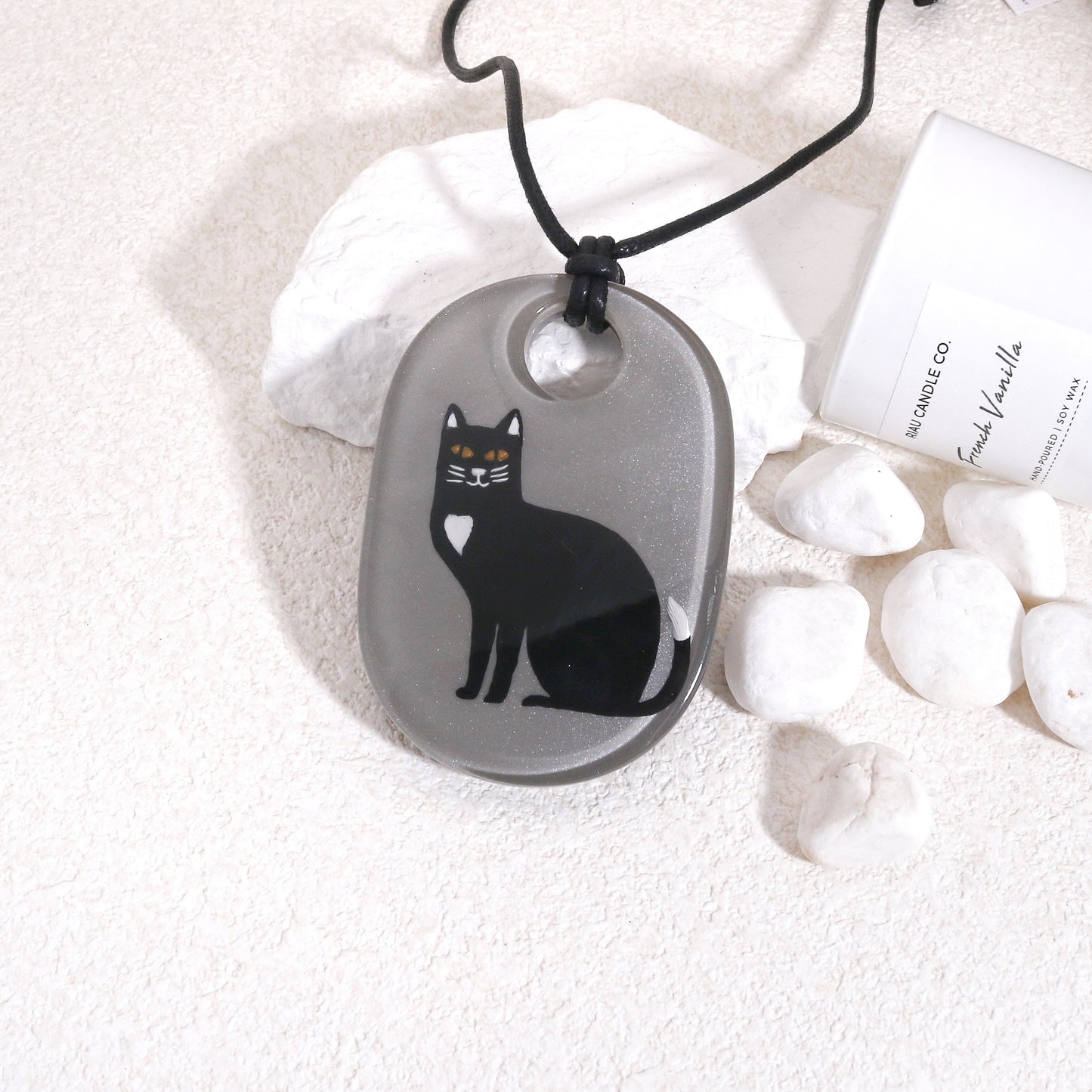 MICKEY Handpainted Cat Lover Pendant