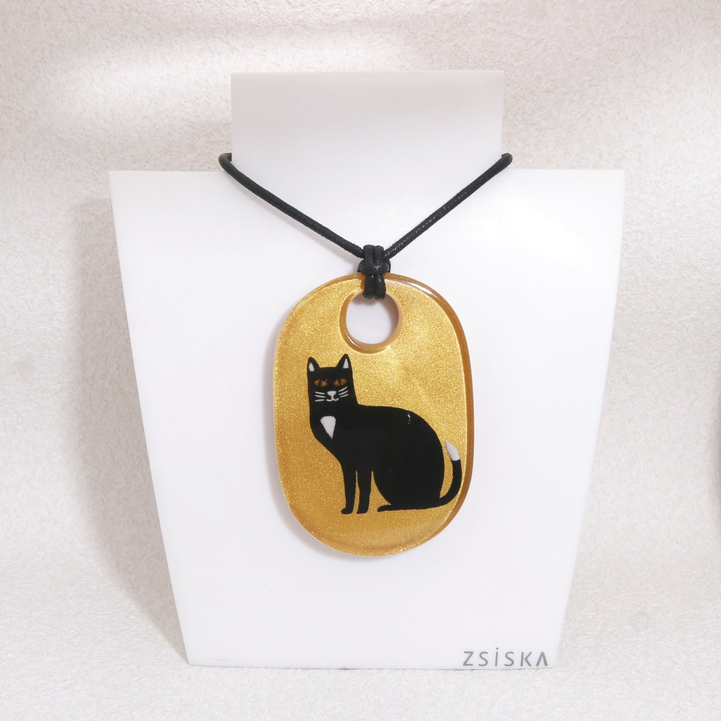 MICKEY Handpainted Cat Lover Pendant