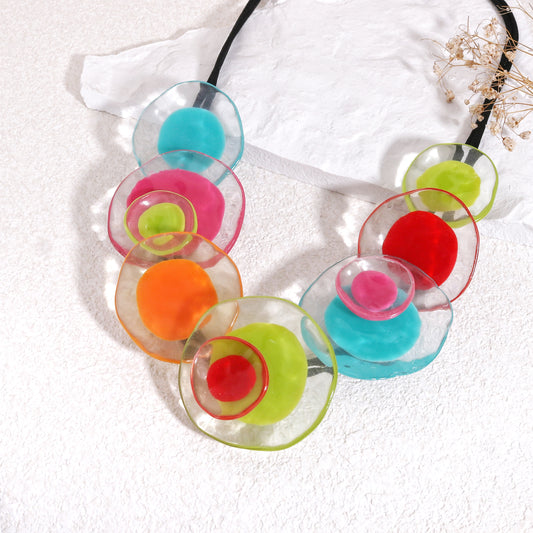 PRUE Multi Color Hyacinth Necklace