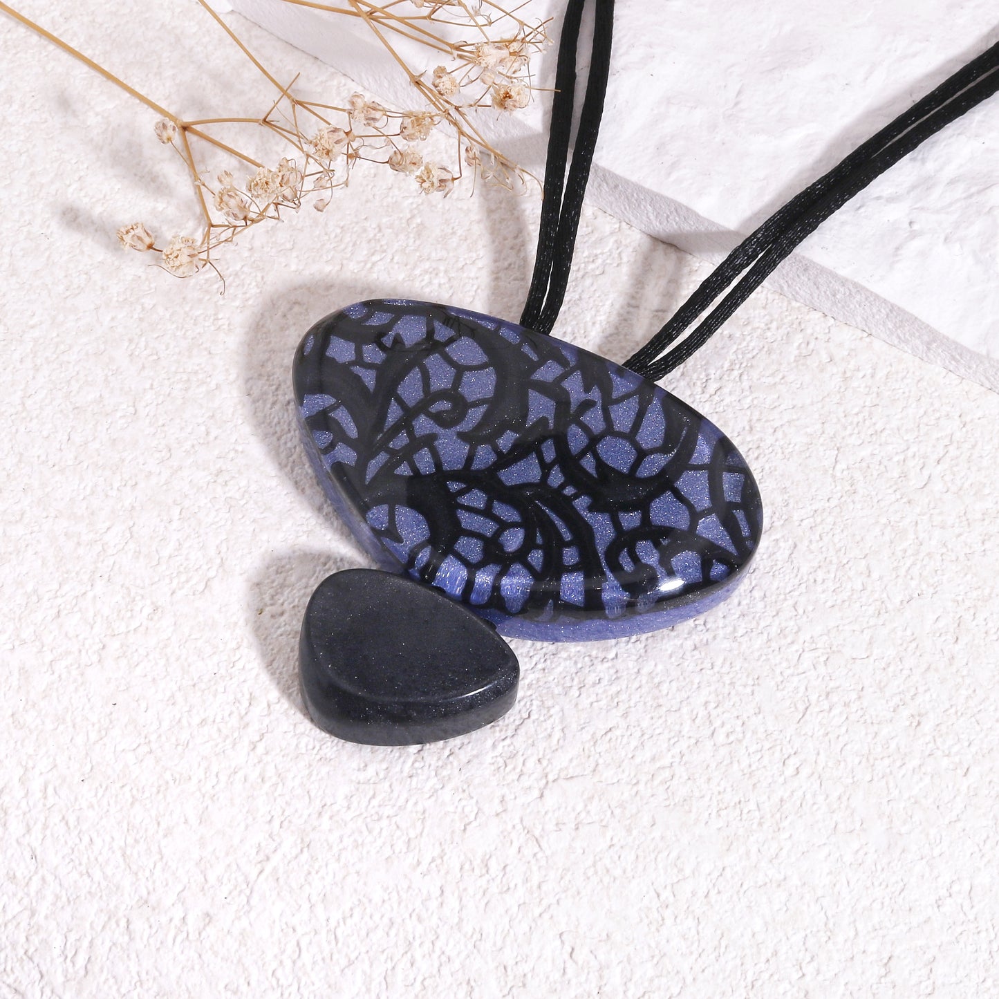 PEACE Statement Pendant in Lavender
