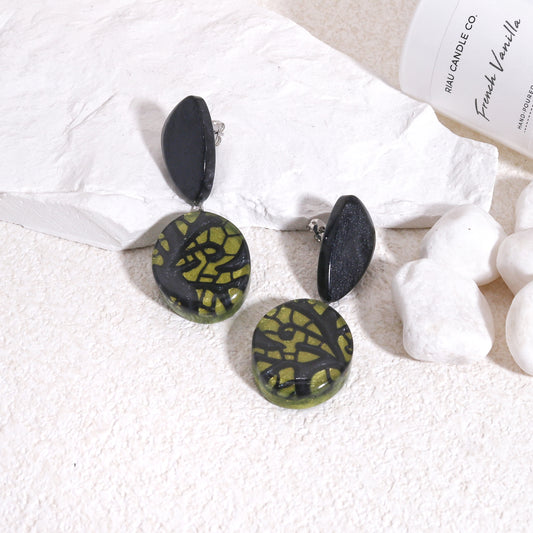 PEACE Art Deco Unique Glamor Earrings