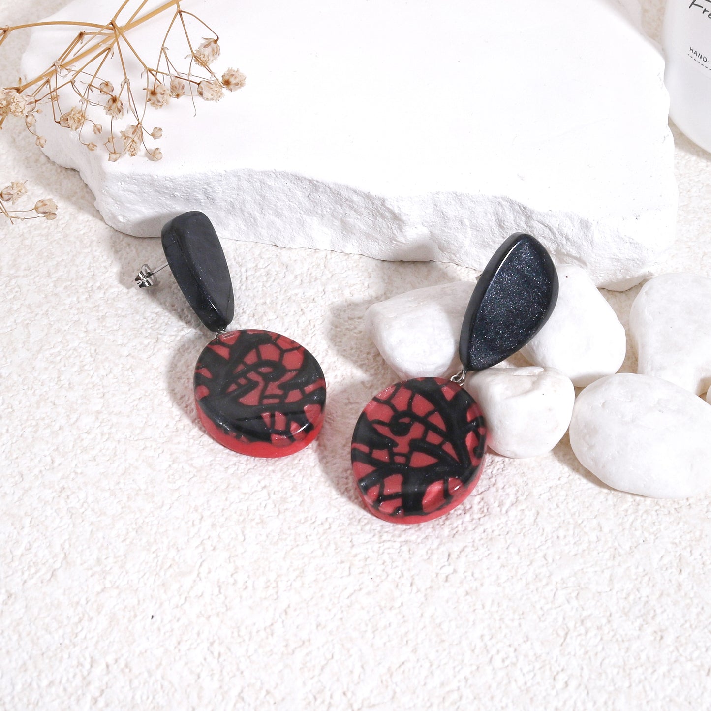 PEACE Art Deco Unique Glamor Earrings