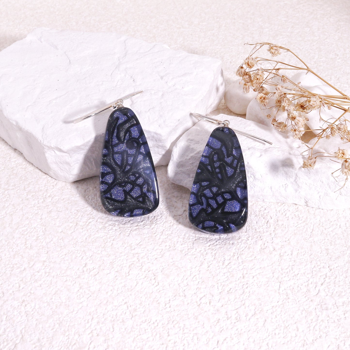 PEACE Art Deco Statement Earrings