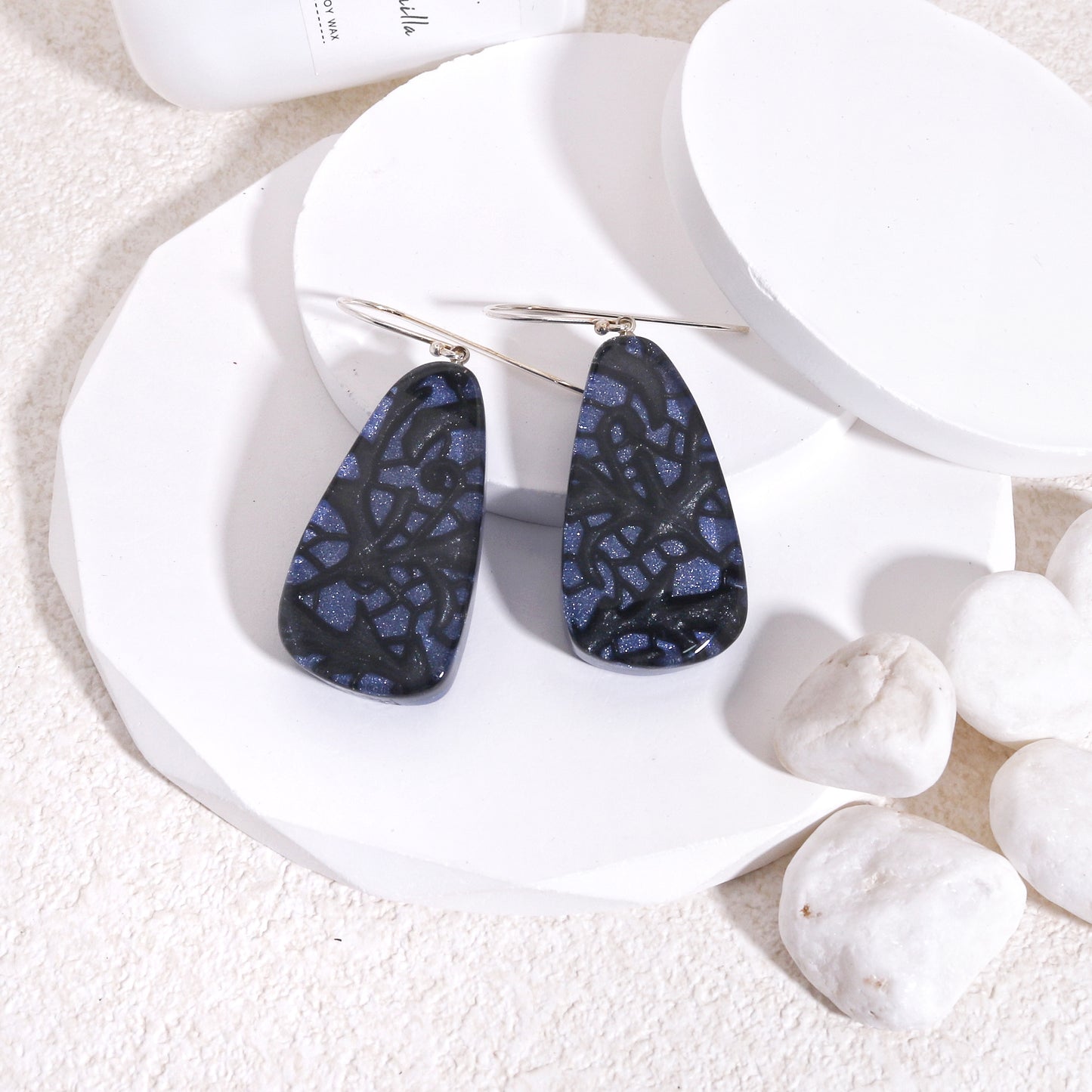 PEACE Art Deco Statement Earrings