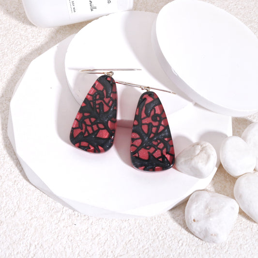 PEACE Art Deco Statement Earrings