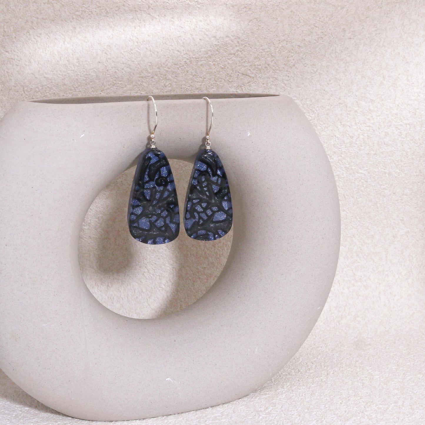 PEACE Art Deco Statement Earrings