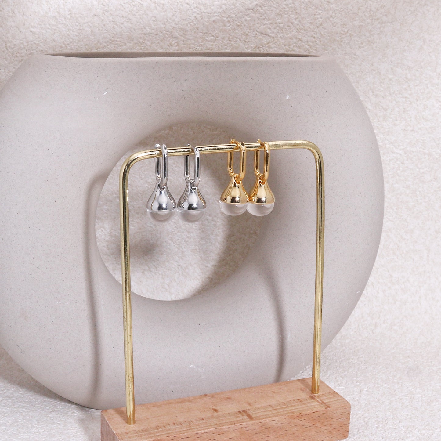 Taylor's Clear Water Droplet Dangle Earrings