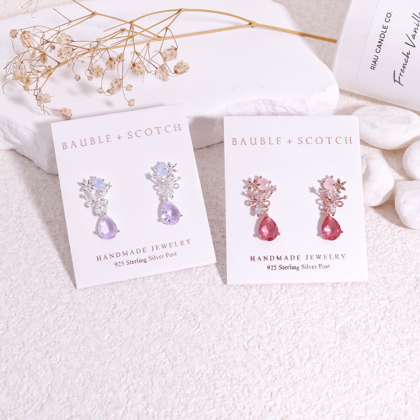 Mia's Delicate Elegant Crystal Earrings