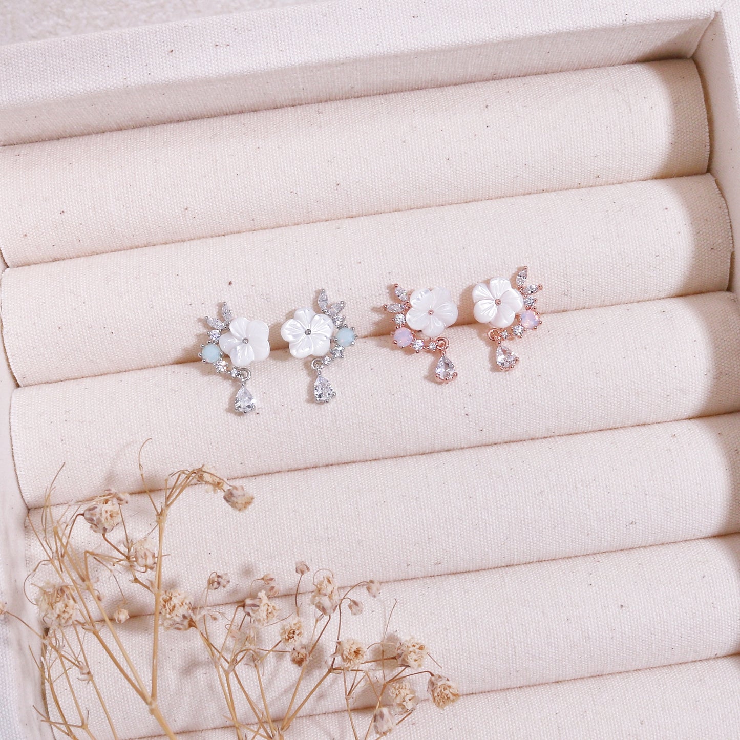 Sweet Floral Mini Dangle Earrings