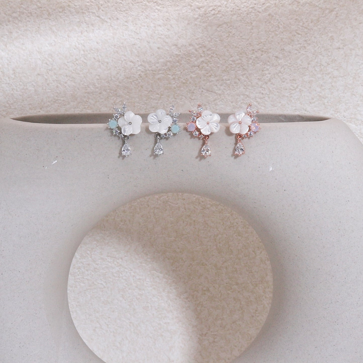 Sweet Floral Mini Dangle Earrings