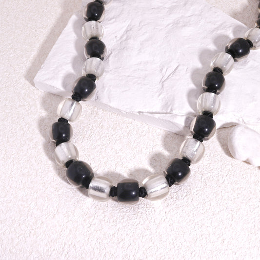 RADIANCE Luxury Silver Foil Glamor Necklace