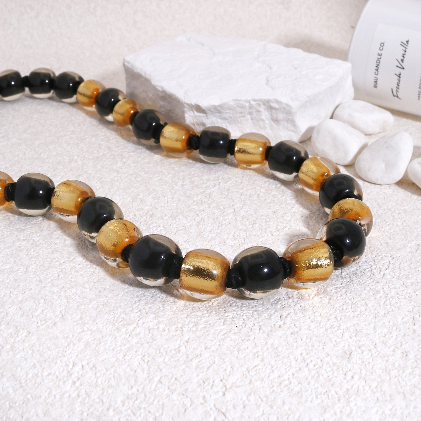 RADIANCE Luxury Gold Foil Glamor Necklace