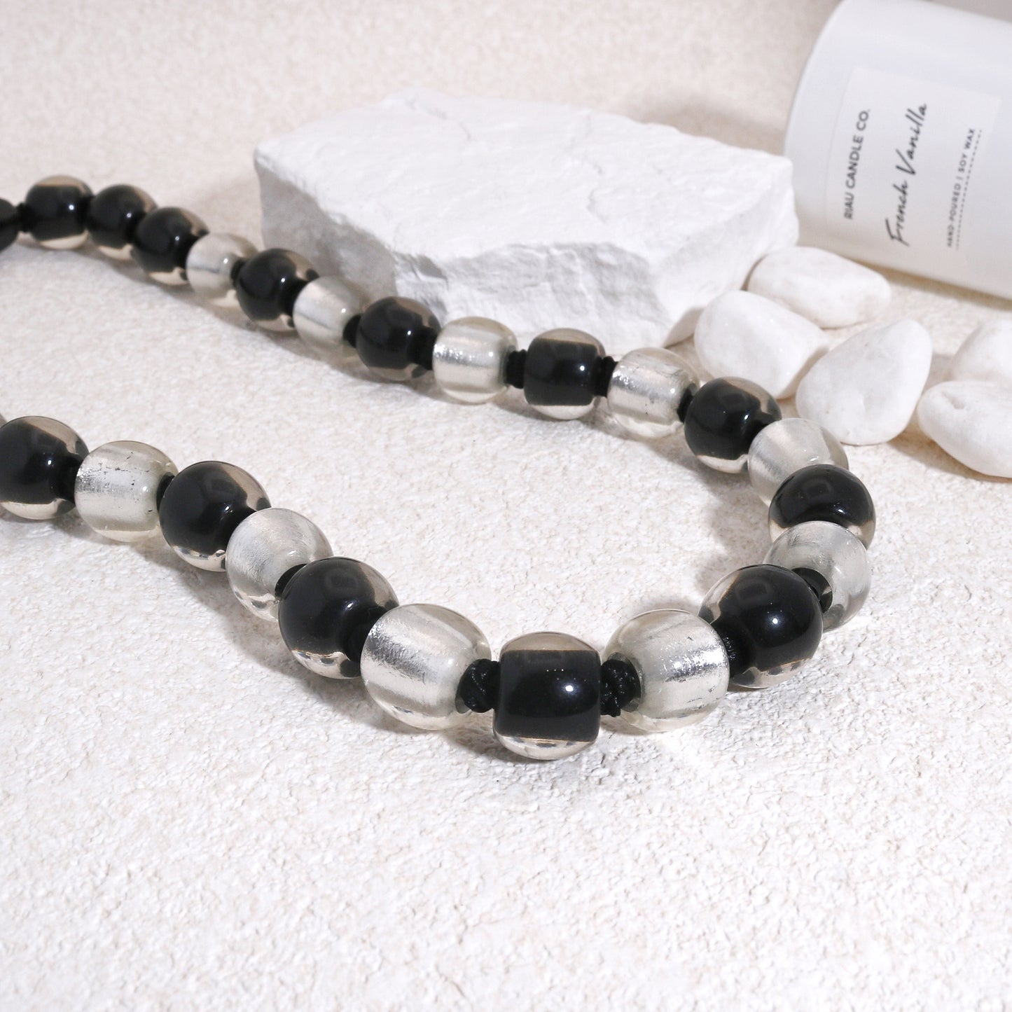 RADIANCE Luxury Silver Foil Glamor Necklace
