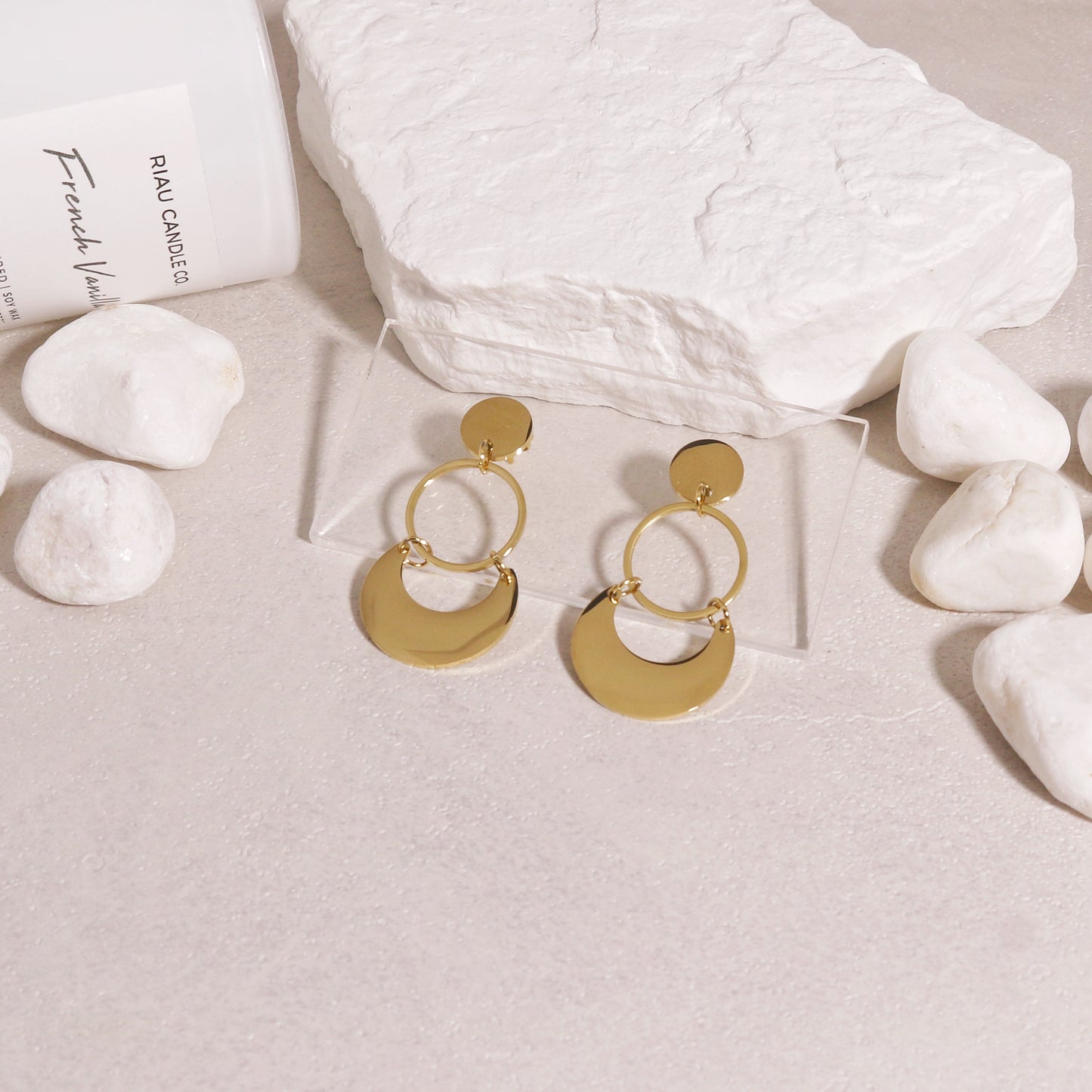 Cassandra Vintage Bohemian Gold Drop Earrings
