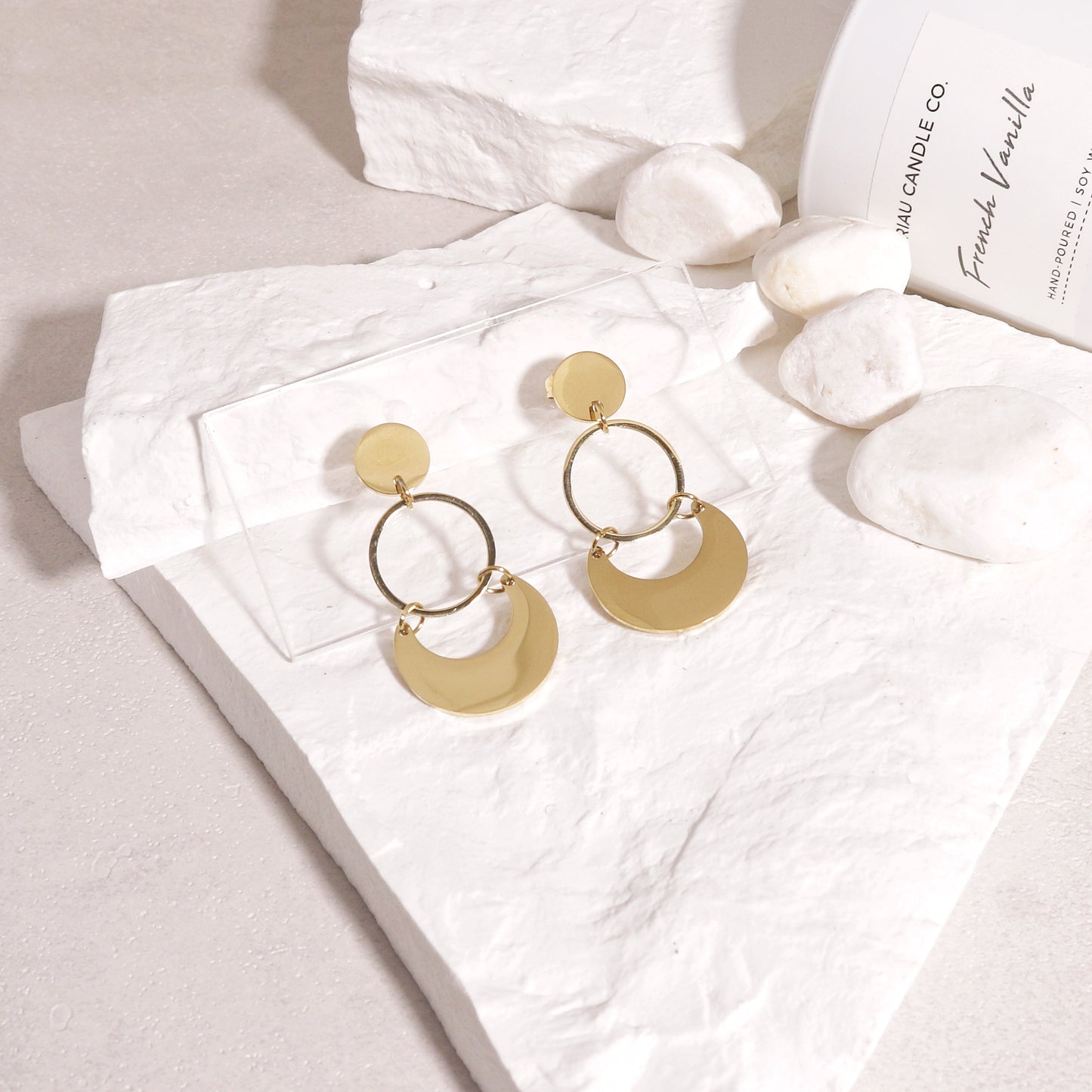 Cassandra Vintage Bohemian Gold Drop Earrings
