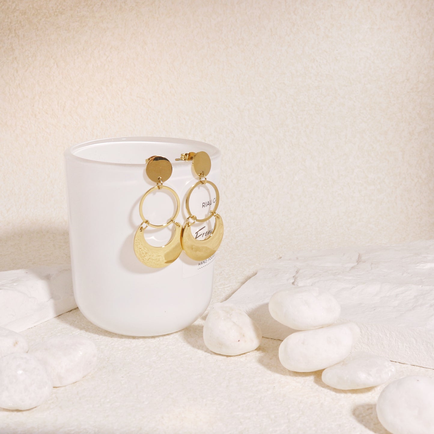 Cassandra Vintage Bohemian Gold Drop Earrings