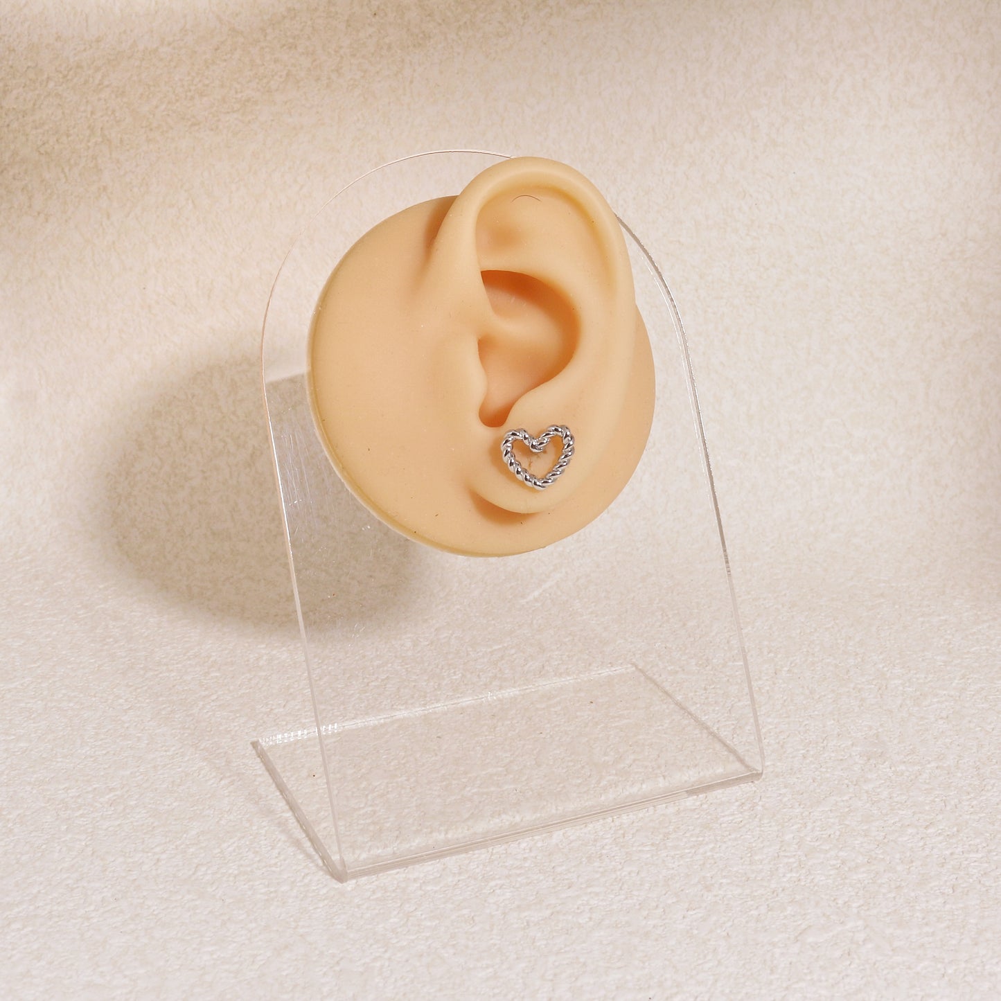Madison Mini Heart Steel Stud Earrings
