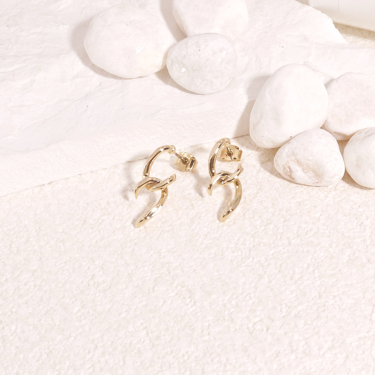 Tayla Gold Link Drop Earrings