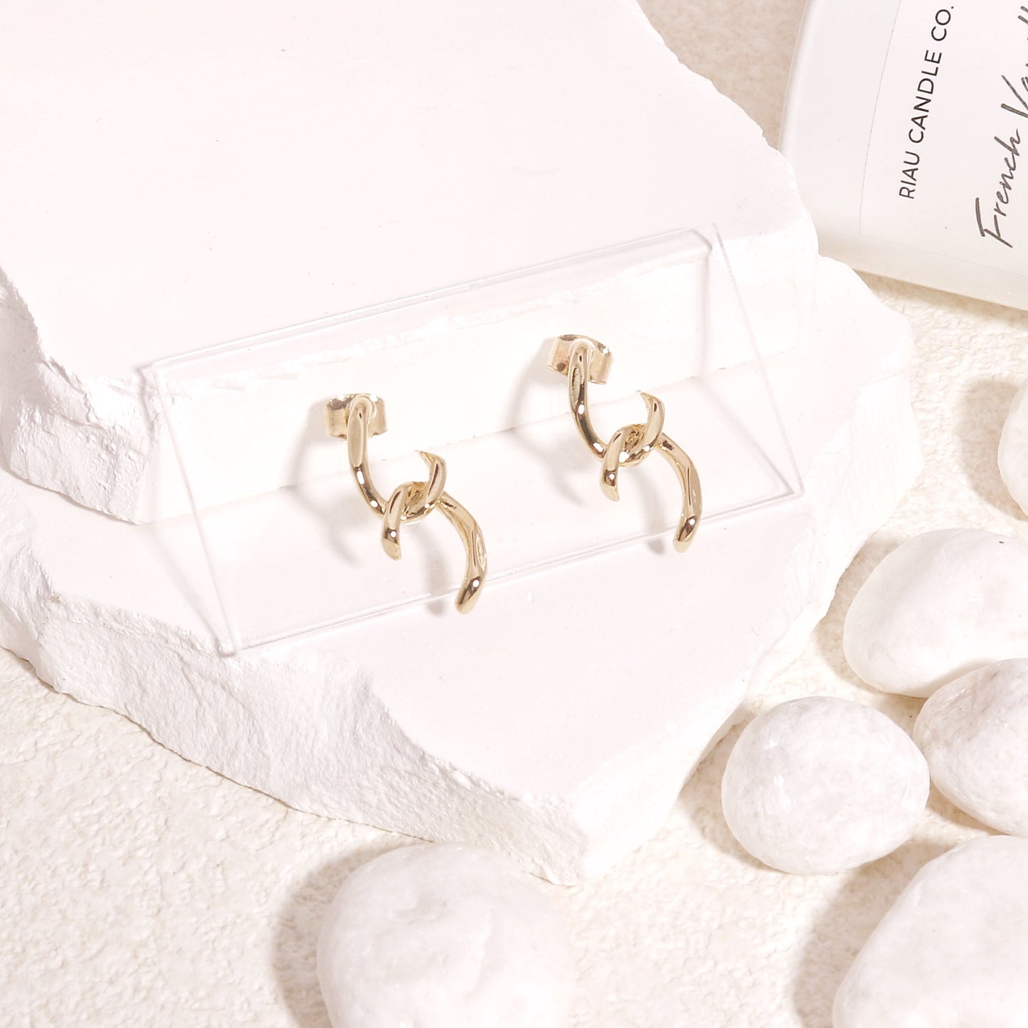 Tayla Gold Link Drop Earrings