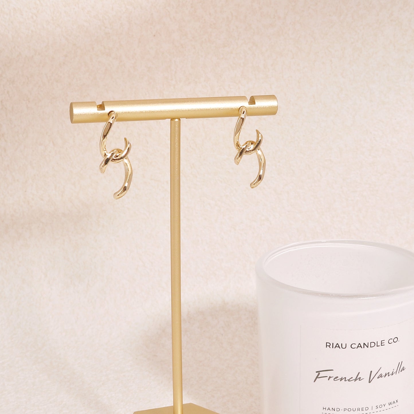 Tayla Gold Link Drop Earrings