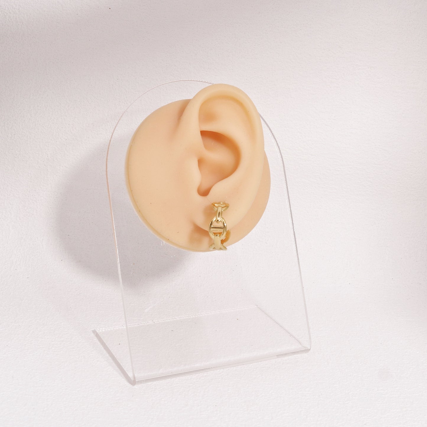 Danielle Solid Steel Geometric Hoop Earrings