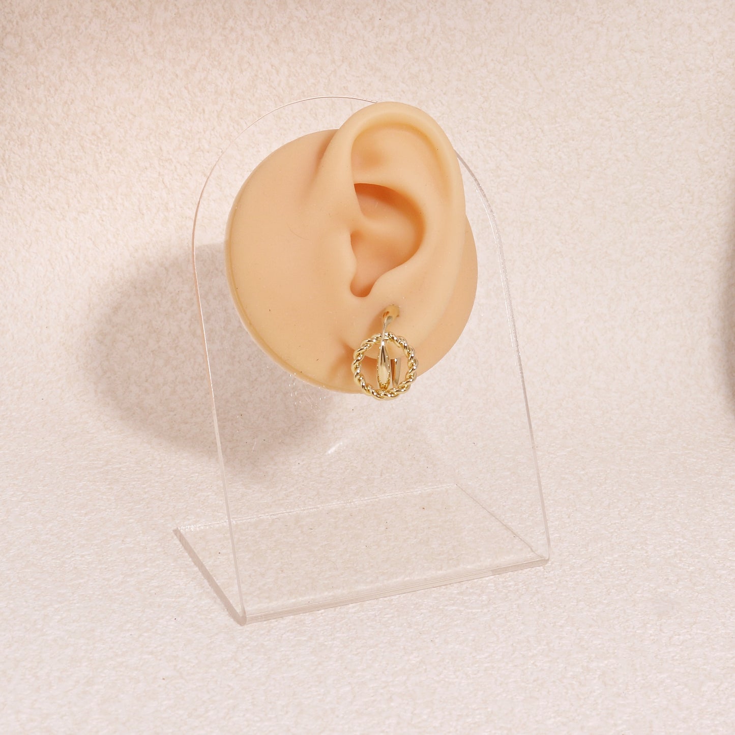 Courtney Knotted Ring Statement Hoop Earrings