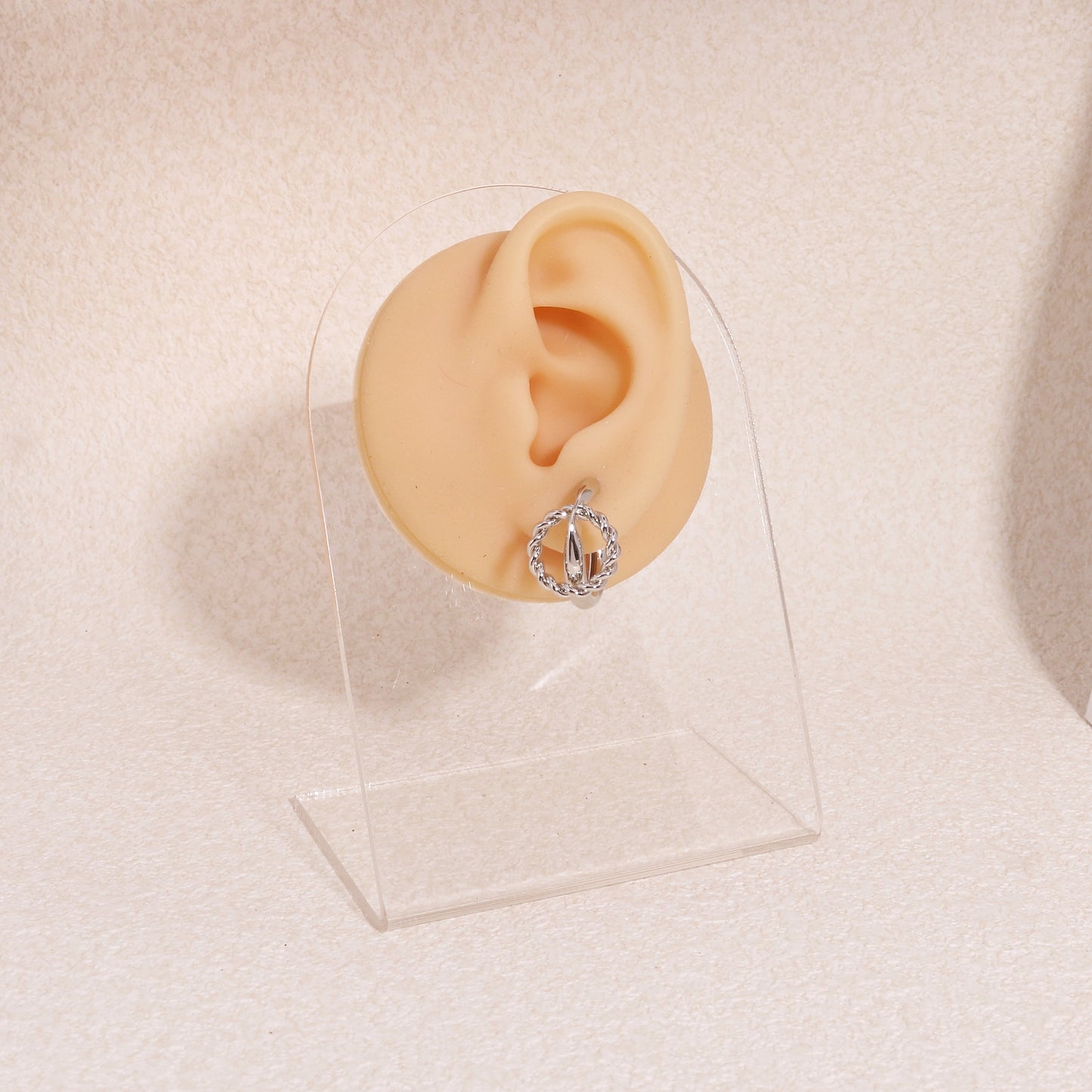 Courtney Knotted Ring Statement Hoop Earrings