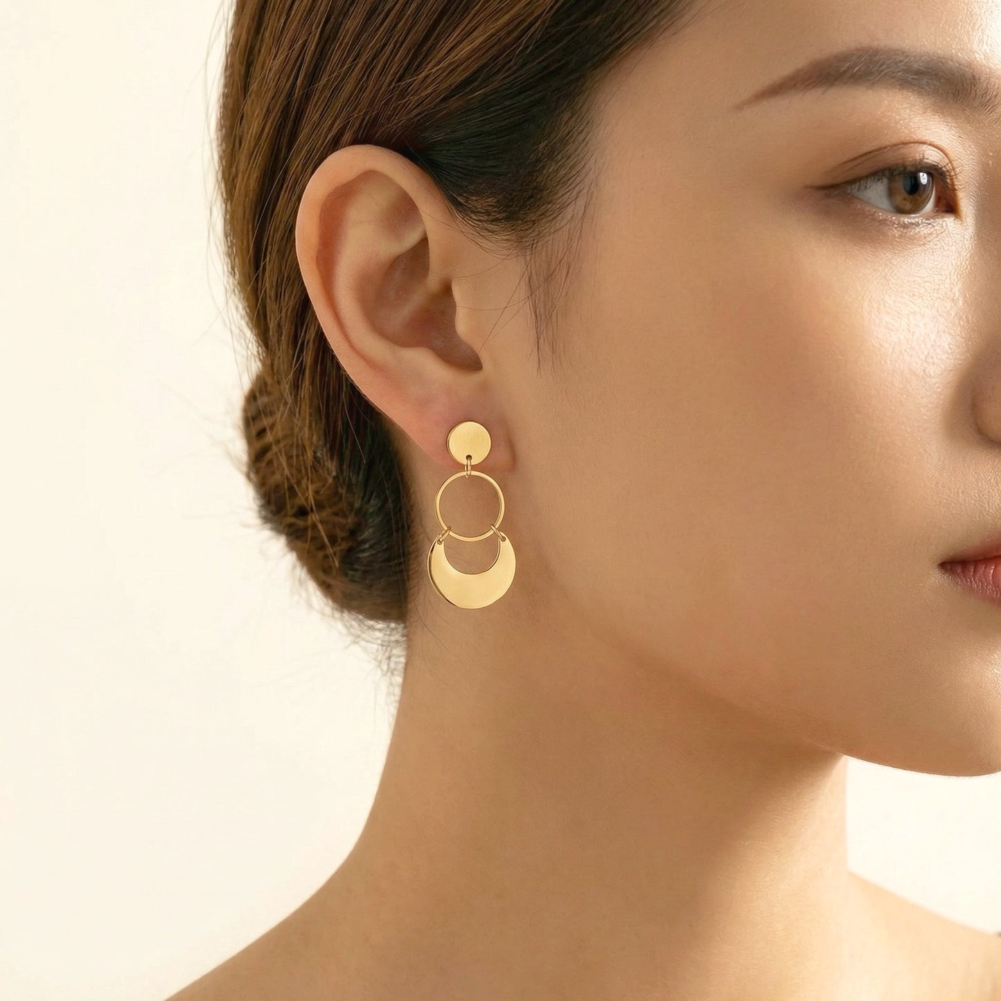 Cassandra Vintage Bohemian Gold Drop Earrings