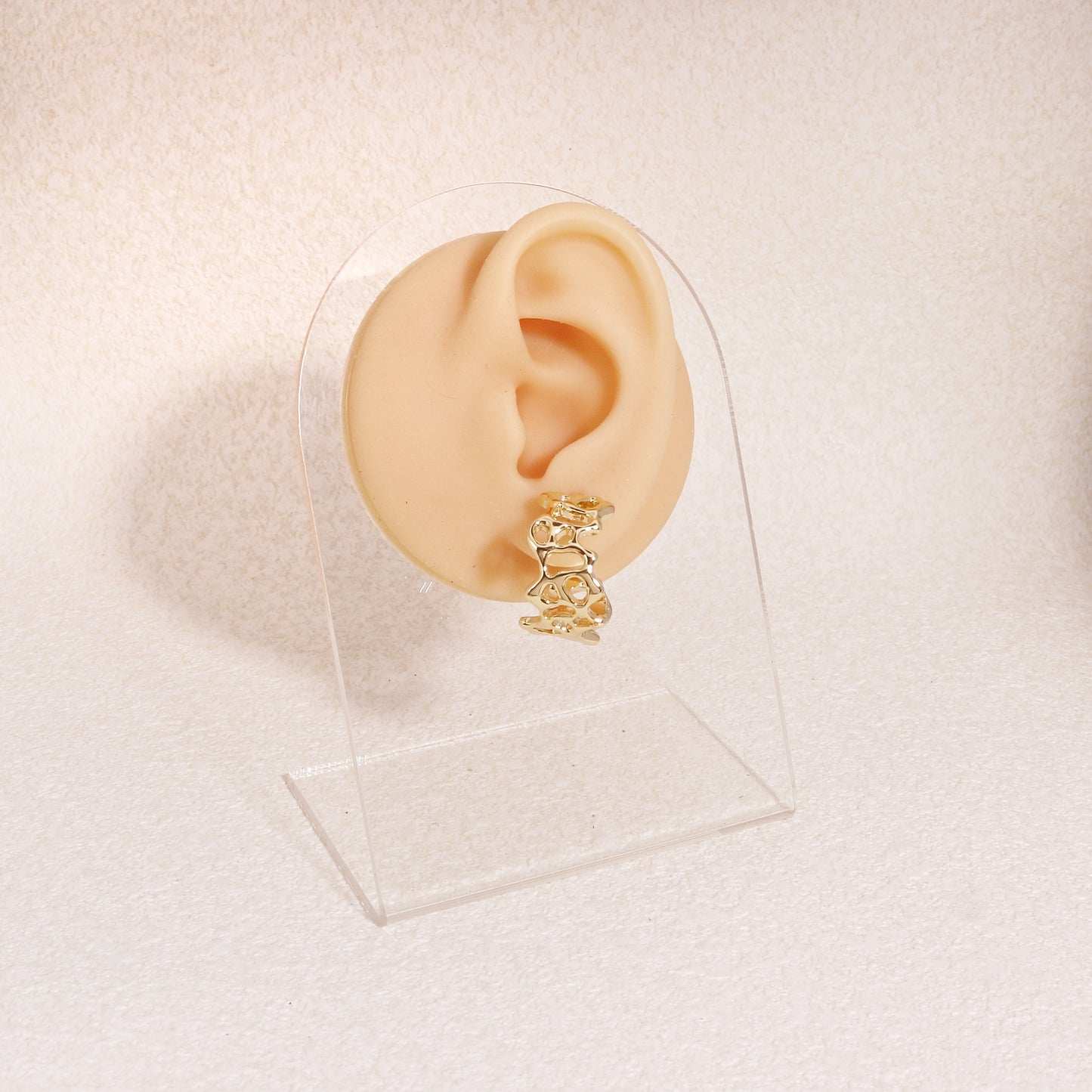 Meryllin Statement Textured Large Hoop Earrings