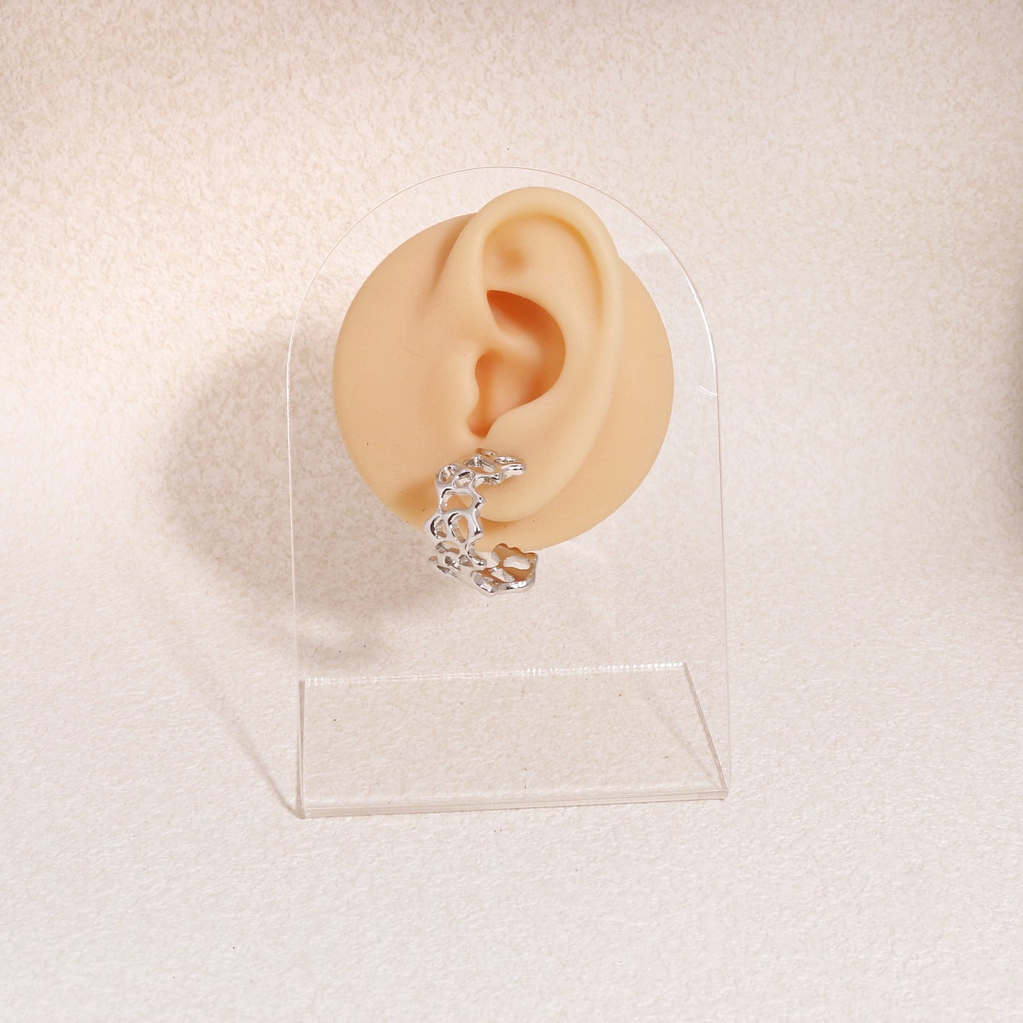 Meryllin Statement Textured Large Hoop Earrings