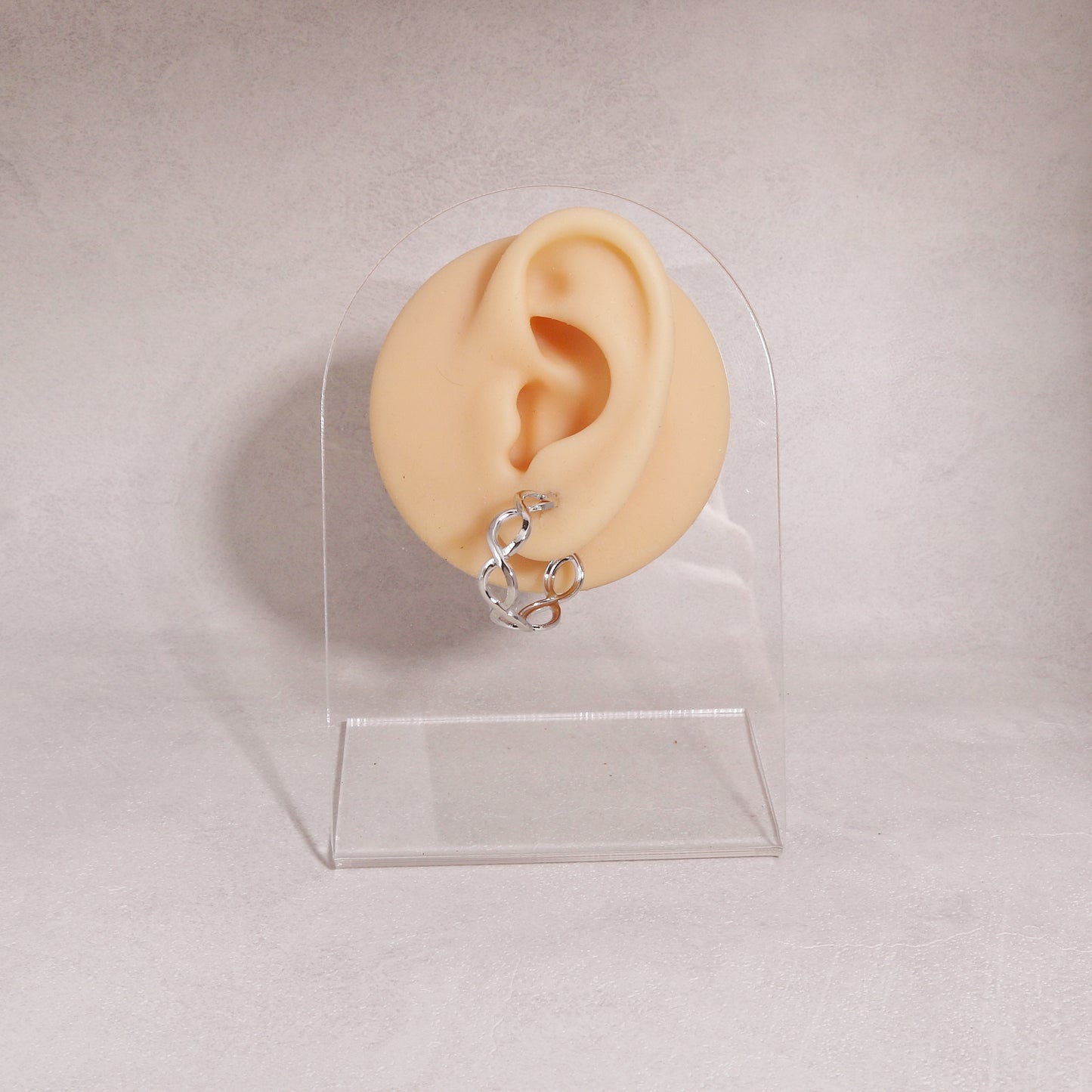 Danity Intertwining Oval Link Hoop Earrings