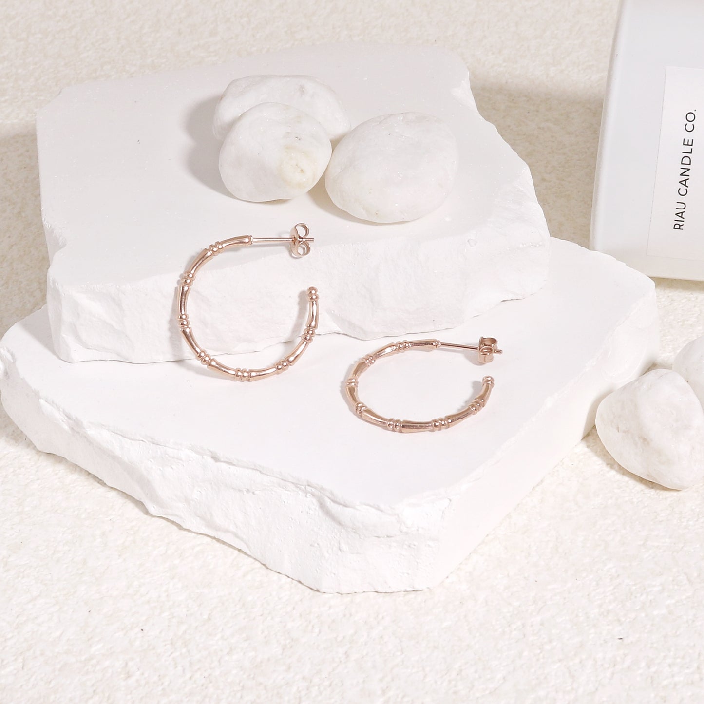 Sophiya Minimalist Beaded Hoop Earrings