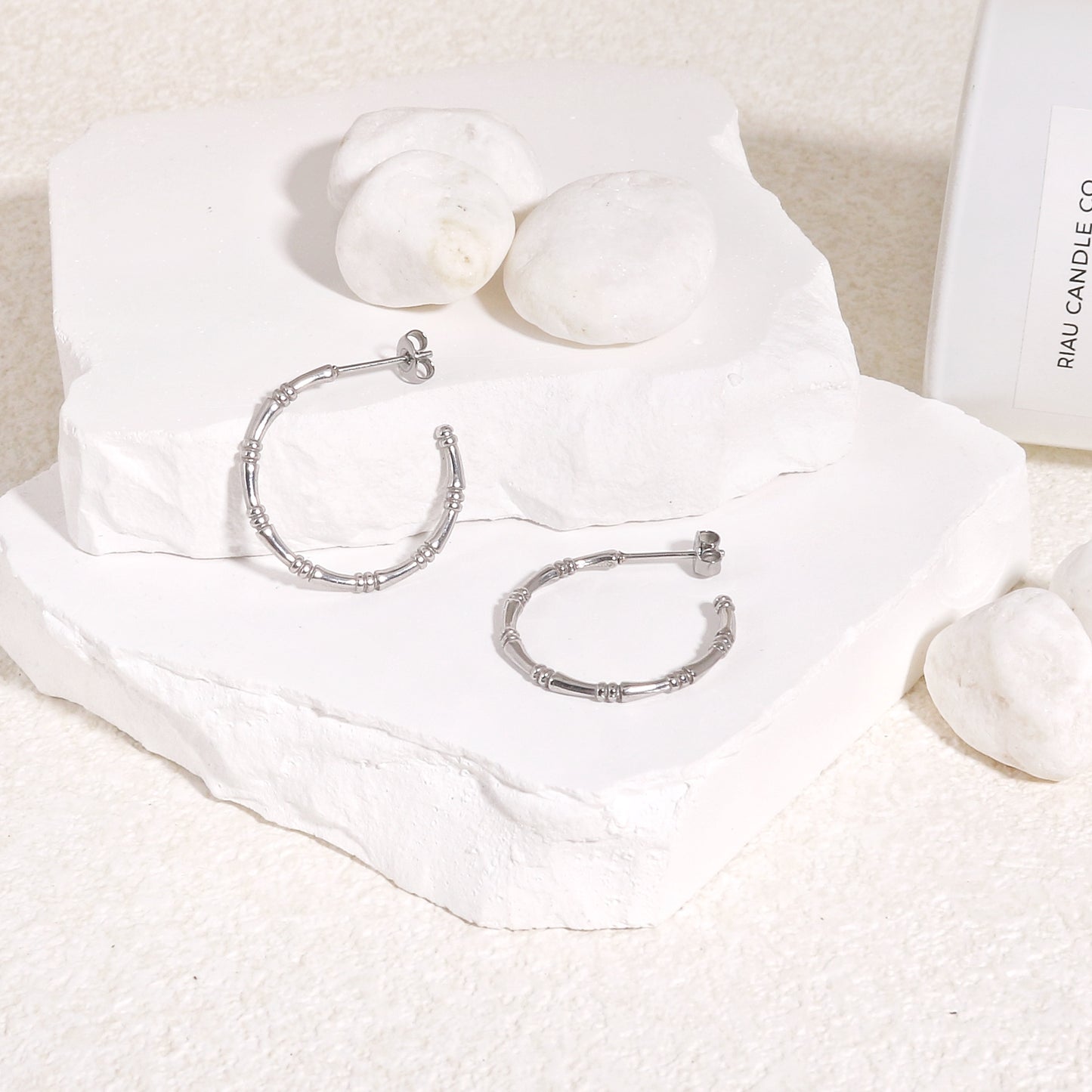 Sophiya Minimalist Beaded Hoop Earrings