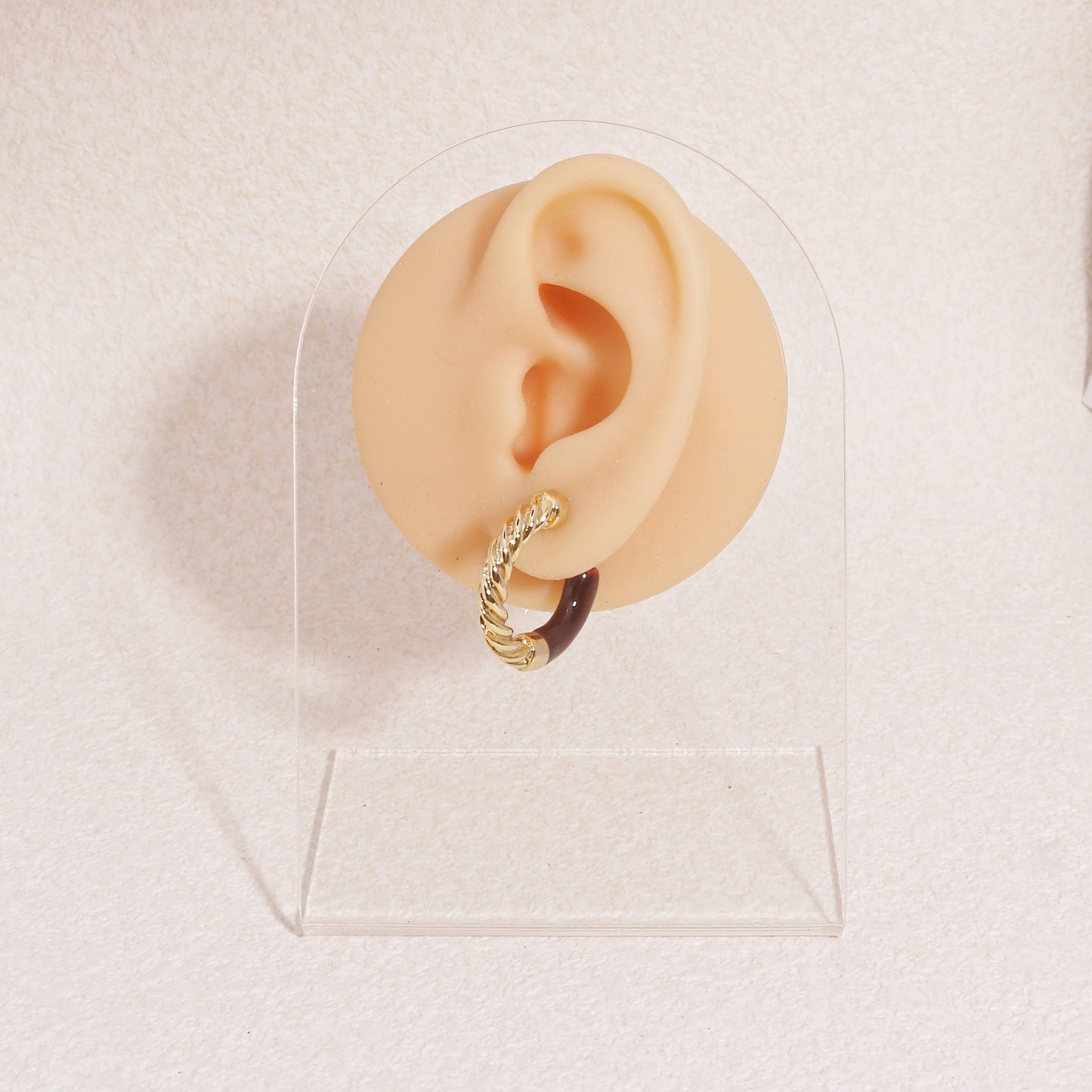 Ellery Painted Gold Hoop Earrings