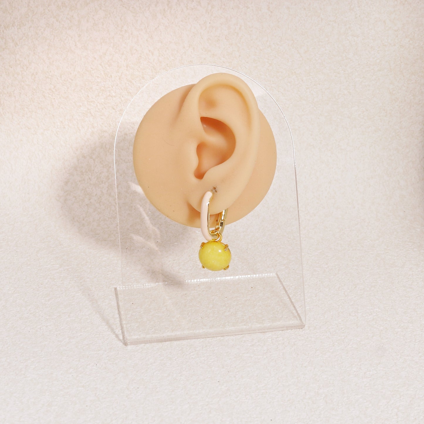 Amazonia Canary Yellow Candy Gem Earrings