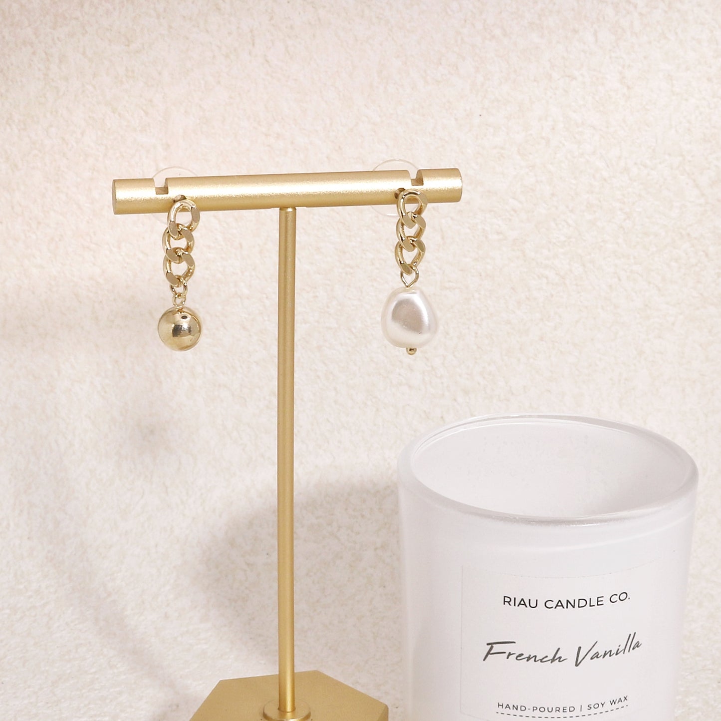 Korinna Asymmetrical Statement Drop Earrings